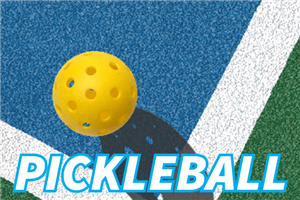 Pickleball on court