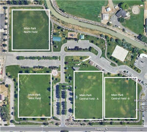 Main Park Field Reservation Map